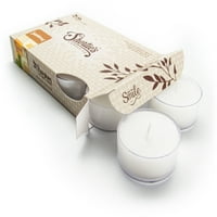 Tiszta szantálfa Tealight gyertyák-fehér prémium illatos Teafények-Shortie ' s Candle Company
