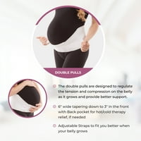 Gabrialla Medium Support terhesség Belly Band a nők, vissza & hasi zárójel, MS-L