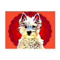 Kim Curinga 'Pop Dog II' vászon művészet