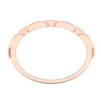 Imperial 1 6Ct TDW Diamond 10K Rose Gold Férfi Divat gyűrű