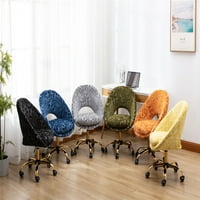 Forgó irodai szék nappali ágyhoz, Aukfa Modern szabadidős smink szék, kényelmes lélegző bársony szövet feladat szék,