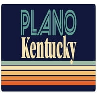 Plano Kentucky Vinyl Matrica Matrica Retro Design