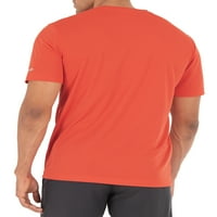 Atlétikai művek férfi és nagy férfiak aktív gyors, száraz teljesítményű rövid ujjú póló, 3xl méretű
