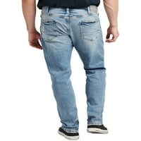 Silver Jeans Co. Men's Machray Classic Fit Straight Fear Farmer, derékméret 30-42