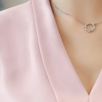 Női felsők Ujjatlan szilárd blúz alkalmi nők nyári gombóc nyakú pólók Rózsaszín 2XL