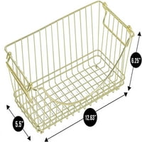 Smart Design Stacking kosarak fogantyúval-készlet 6-közepes-arany