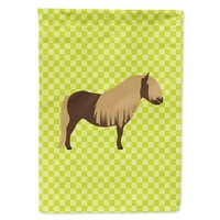 Carolines kincsek BB7740CHF Shetland póni ló zöld zászló vászon ház mérete nagy, többszínű