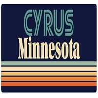 Cyrus Minnesota Hűtőmágnes Retro Design