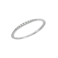 Lo Adoro valódi gyémánt egymásra rakható gyűrű 14K fehér 0. Teljes Karátsúly