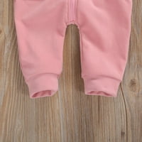 KelaJuan újszülött hosszú ujjú Romper Egyszínű Hosszú nadrág cipzáras kapucnis Jumpsuit ruhák 0-24m