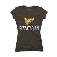 Pizza szerető, szeretem a pizzát, Pizzatár vagyok, Pizza alapú takarmány Juniors fekete grafikus póló-az emberek tervezése