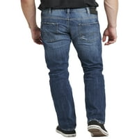 Silver Jeans Co. férfi Allan Classic Fit Straight Few Jeans, derékméret 30-42