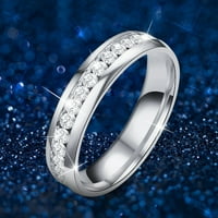 Gyűrűk Matt Selyem Minta Berakott Strasszos Gyűrű Ötvözet Nők Gyönyörű Gyűrű Egyszerű Divat Ékszerek Ajándék Gyűrűk