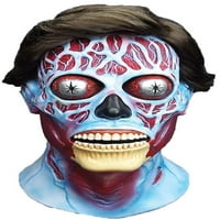 Trick or Treat Studios Alien élnek késő Többszínű késő Halloween jelmez maszk, felnőtt