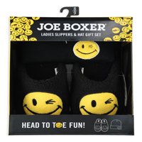 Joe Boxer Női Smiley Face Saplipper & Hat ajándékkészlet