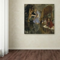 Védjegy Képzőművészet „Mlle fiocre portréja” vászon művészete Degas által