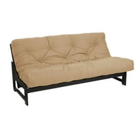 Sorra Home Gel memória hab futon matrac, queen méret - velúr khaki