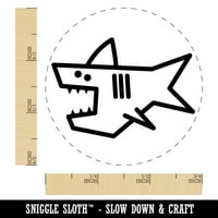 Shark Doodle Önfestő Gumibélyegző Tinta Bélyegző-Lila Tinta-Kicsi