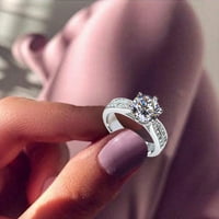 Ékszerek Női gyűrűk női gyűrű Fényes cirkónium-oxid női gyűrű ékszer ajándék aranyos gyűrű divatos ékszer ajándék neki
