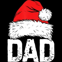 Apa Santa Christmas Juniors Fekete Grafikus Póló-Az Emberek Tervezése