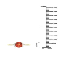 Imperial drágakő 10K sárga arany Madeira citrin ct tw gyémánt női divatgyűrű