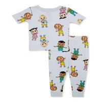 Karakter kisgyermek szorosan illeszkedő pizsama szett, darab, méretek 12M-5T