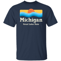 Graphic America State of Michigan USA Great Lakes férfi grafikus póló kollekció