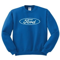 Vad Bobby, Ford Motors Kék logó, autók és teherautók, Unise Crewneck grafikus Pulóver, királyi, nagy