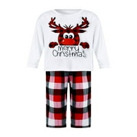 Gupgi Family Christmas Matching szettek karácsonyi pizsama felnőtteknek és gyerekeknek rénszarvas Print Holiday hálóruhák