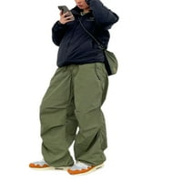 Női Baggy Cargo nadrág húzózsinór széles láb nadrág laza nadrág Hip Hop kocogók divatos Y2K Streetwear