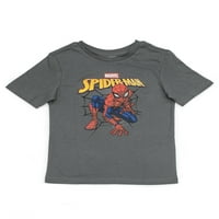 Spider-Man fiúk grafikus póló 6 darabos ajándékkészlet, méret 4-18