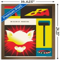 Warner 100. évfordulója-Tom és Jerry fali poszter, 14.725 22.375 keretes