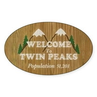 CafePress-Üdvözöljük A Twin Peaks Matrica-Matrica