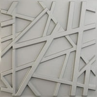 Ekena Millwork 5 8 W 5 8 H Evergreen Endurawall dekoratív 3D -s falpanel, texturált fém ezüst