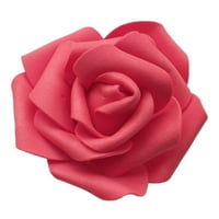 Yesbay mesterséges PE hab Rózsa virágok fej DIY esküvő otthoni szoba dekoráció, Piros