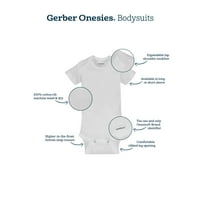 Gerber Baby Boy válogatott hosszú ujjú Onsies Bodysuits, 3-Pack