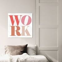 Wynwood Studio tipográfia és idézi a fali művészet vászon nyomtatványok „Love Work Havana” Inspiráló idézetek és mondások