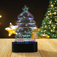 Christams díszek Karácsonyi 3D karácsonyi világító díszek vetítés színes fény éjszakai fények karácsonyi hangulat bolt