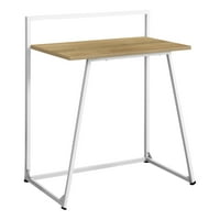 Számítógép Asztal-Fiatalkori Kis Íróasztal Vagy Laptop Asztal Modern Stílus - 30 L-Természetes Fa Megjelenésű Fehér