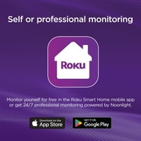 Roku Smart Home 5 darabos otthoni megfigyelő rendszercsomag Wi-Fi-kompatibilis beltéri akkumulátorral működtetve ingyenes