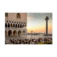 Alan Blaustein 'Piazza San Marco Sunrise 4' Canvas Art