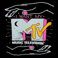 Junior női fekete Azt akarom, hogy az MTV póló póló nagy