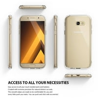 Rince Fusion Case a Samsung Galaxy A 2017 -ben, Crystal Clear Back TPU lökhárító tok