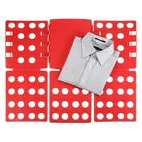 Mllieroo felnőtt póló összecsukható póló pólók ruha mappa tartós műanyag mosoda mappák összecsukható táblák, piros