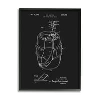 Stupell Industries sörhordó megérinti a Vintage Inventor's szabadalmi diagramját, 20, Dan Sproul tervezése