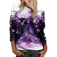 Női pulóverek karácsonyi elszámolási ajánlatok, AIEOTT Plus Size Pulóver pulóver nyugodt Fit felsők, Fashion Women