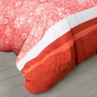 Comforter szett-Queen ágynemű szett dekoratív párnákkal, Shams és szeszélyes Virágmintás Somerset Home