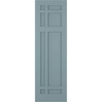 Ekena Millwork 12 W 78 H True Fit PVC San Juan Capistrano Mission Style Style Rögzített redőnyök, békés kék