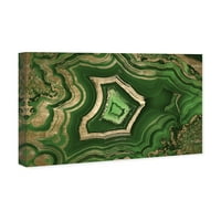 Wynwood Studio Abstract Wall Art Canvas nyomatok „Az Emerald” otthoni dekorációról, 36 24