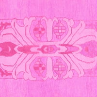 Ahgly Company Beltéri Tér Absztrakt Rózsaszín Modern Terület Szőnyegek, 3 ' Tér